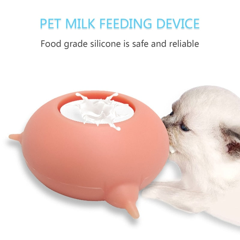 Portable Pet Milk Feeding Bowl