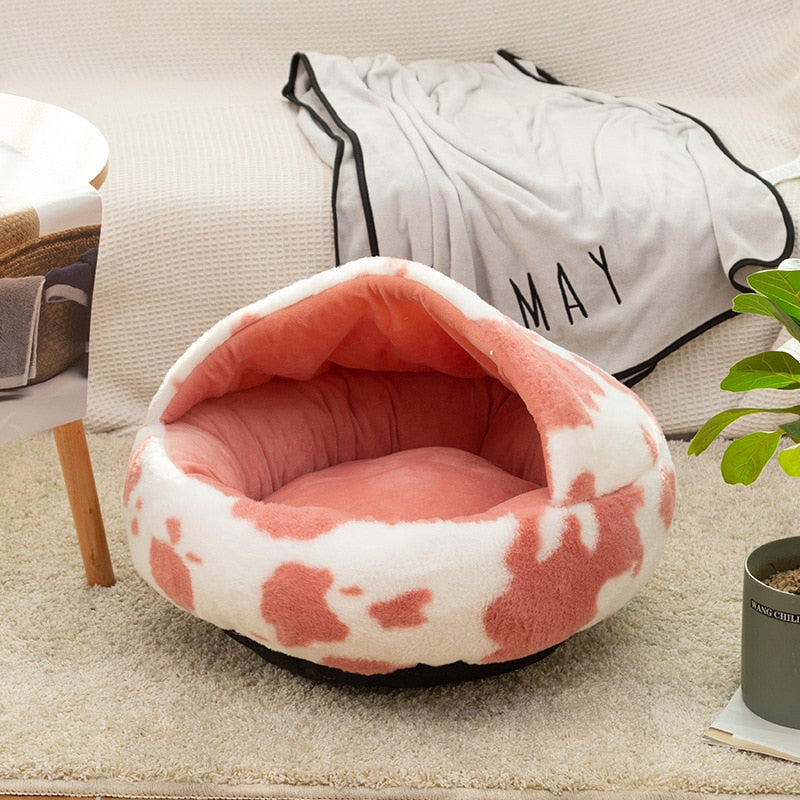 Plush Pet Cat Bed