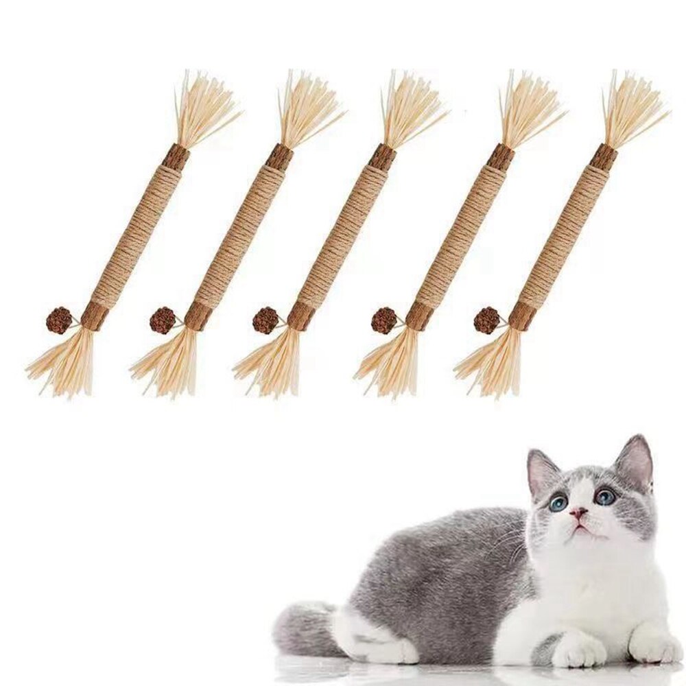 Natural Silvervine Stick Cat Chew Toy-2pcs