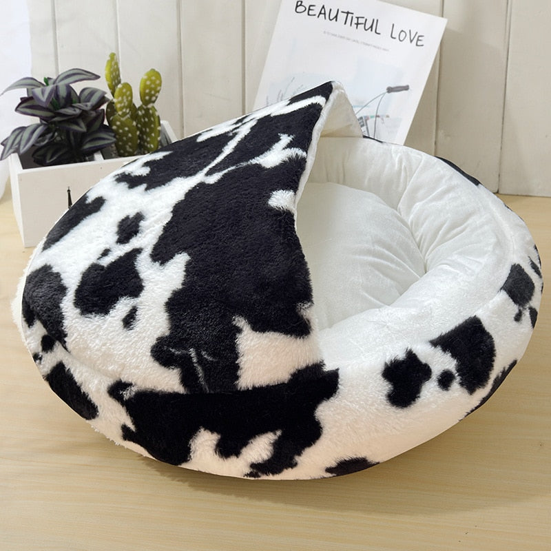 Plush Pet Cat Bed