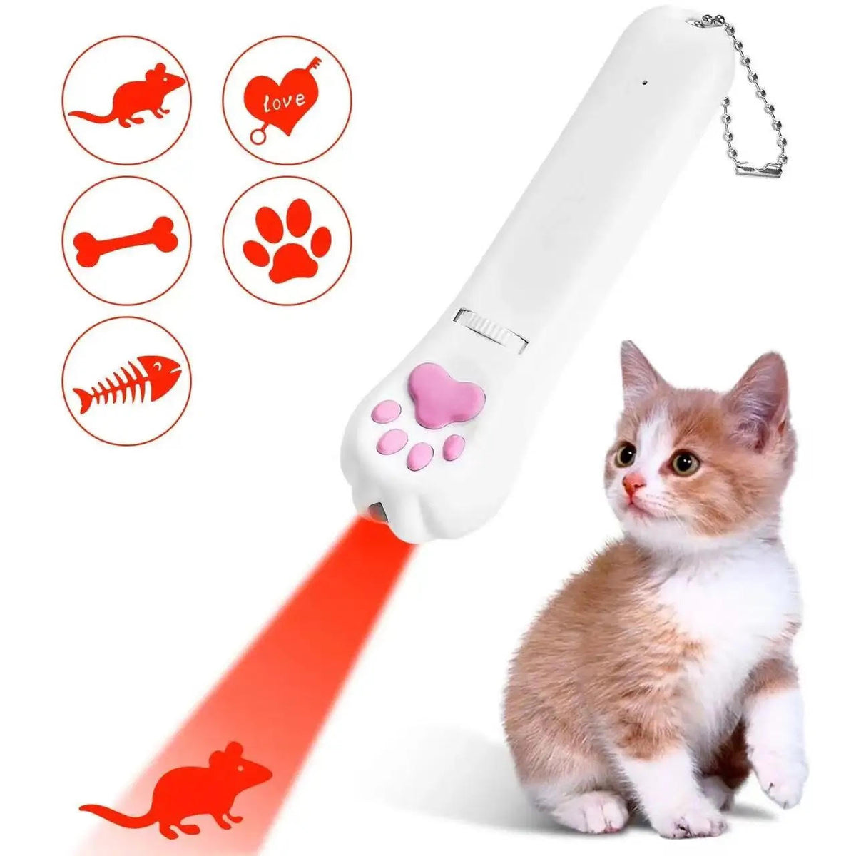 Laser Cat Teaser Interactive Toy